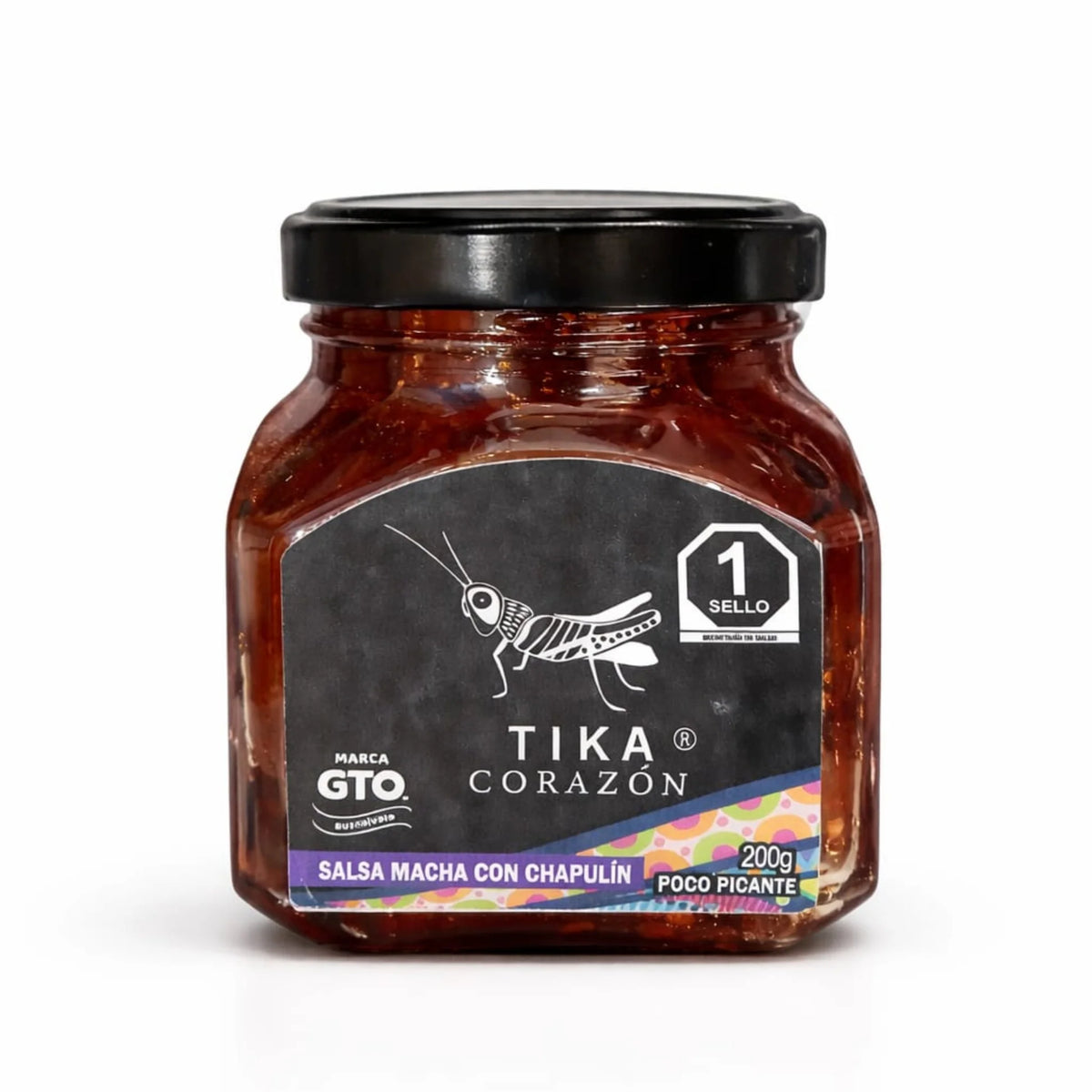 Salsa Macha con Chapulín — Poco Picante | 200 ml